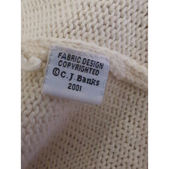 CJ Banks Vintage Aztec southwestern embroidered yellow sweater 3X - Picture 9 of 9